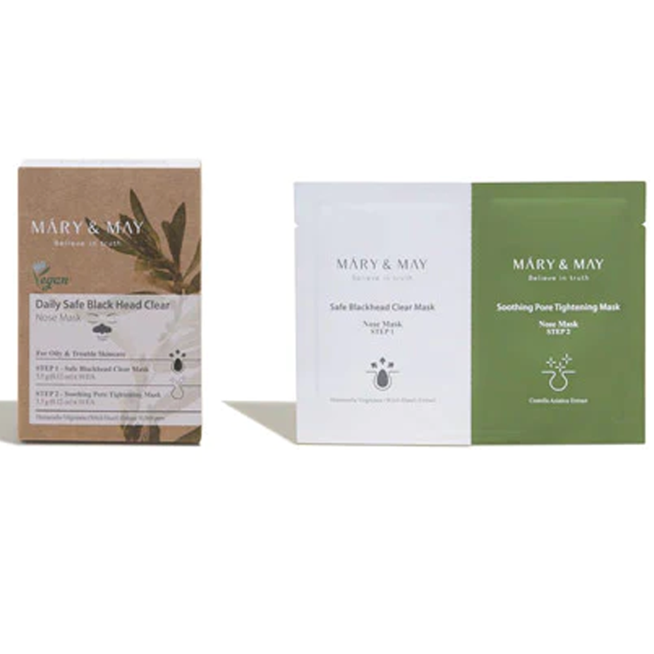 Mary&May Daily Safe Black Head Clear Nose Mask 10ea - DODOSKIN