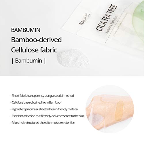 NACIFIC Cica Teatree Relaxing Mask Pack 10ea