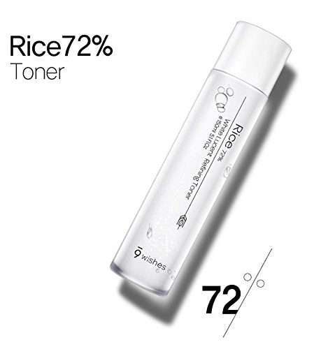 (Matthew) 9wishes Rice 72% White Lucent Refining Toner 150ml - DODOSKIN