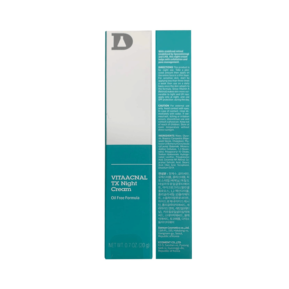 Dr. Different Vita Acnal TX Night Cream 20g - DODOSKIN