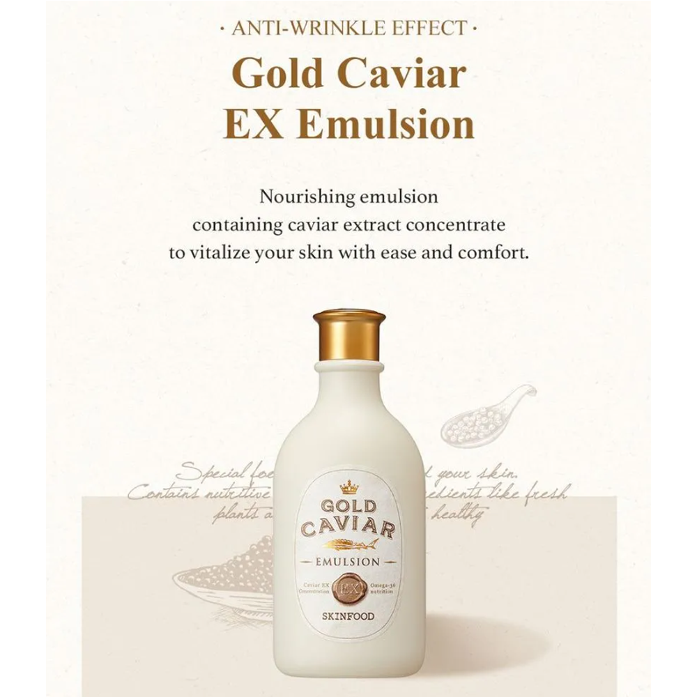 SKINFOOD Gold Caviar EX Emulsion 145ml - DODOSKIN