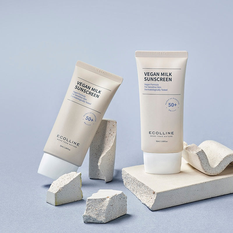 (Matt) ECOLLINE Vegan Milk Sunscreen SPF50+ PA++++ 50ml - DODOSKIN