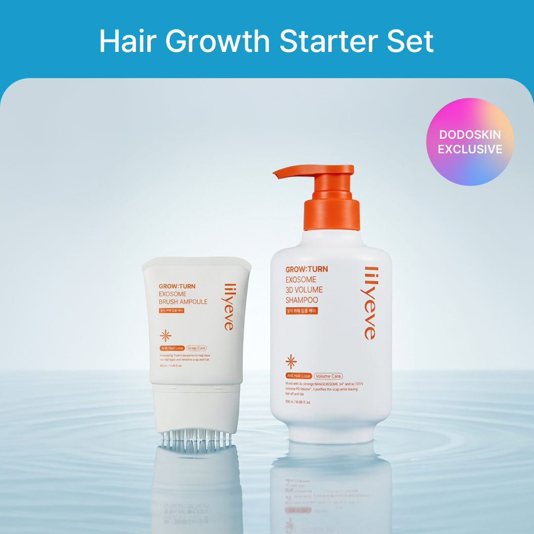 [Starter Hair Growth Set] lilyeve Grow:Turn Ampoule 100ml + 3D Volume Shampoo 500g