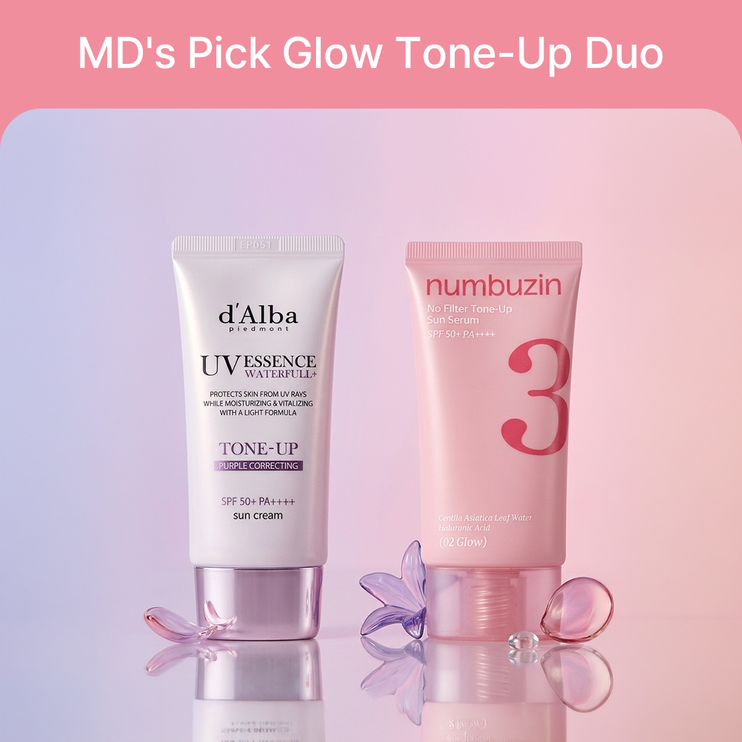 [MD's Pick] Glow Tone-Up Duo (Numbuzin + d'Alba)