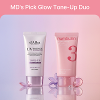 [MD's Pick] Glow Tone-Up Duo (Numbuzin + d'Alba)
