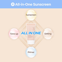 numbuzin No.3 Porcelain Base-skip Tone Up Beige SPF50+ PA+++ 50ml - DODOSKIN