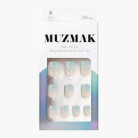 MUZMAK Nail Tips 36pcs #Odd(Short Square)