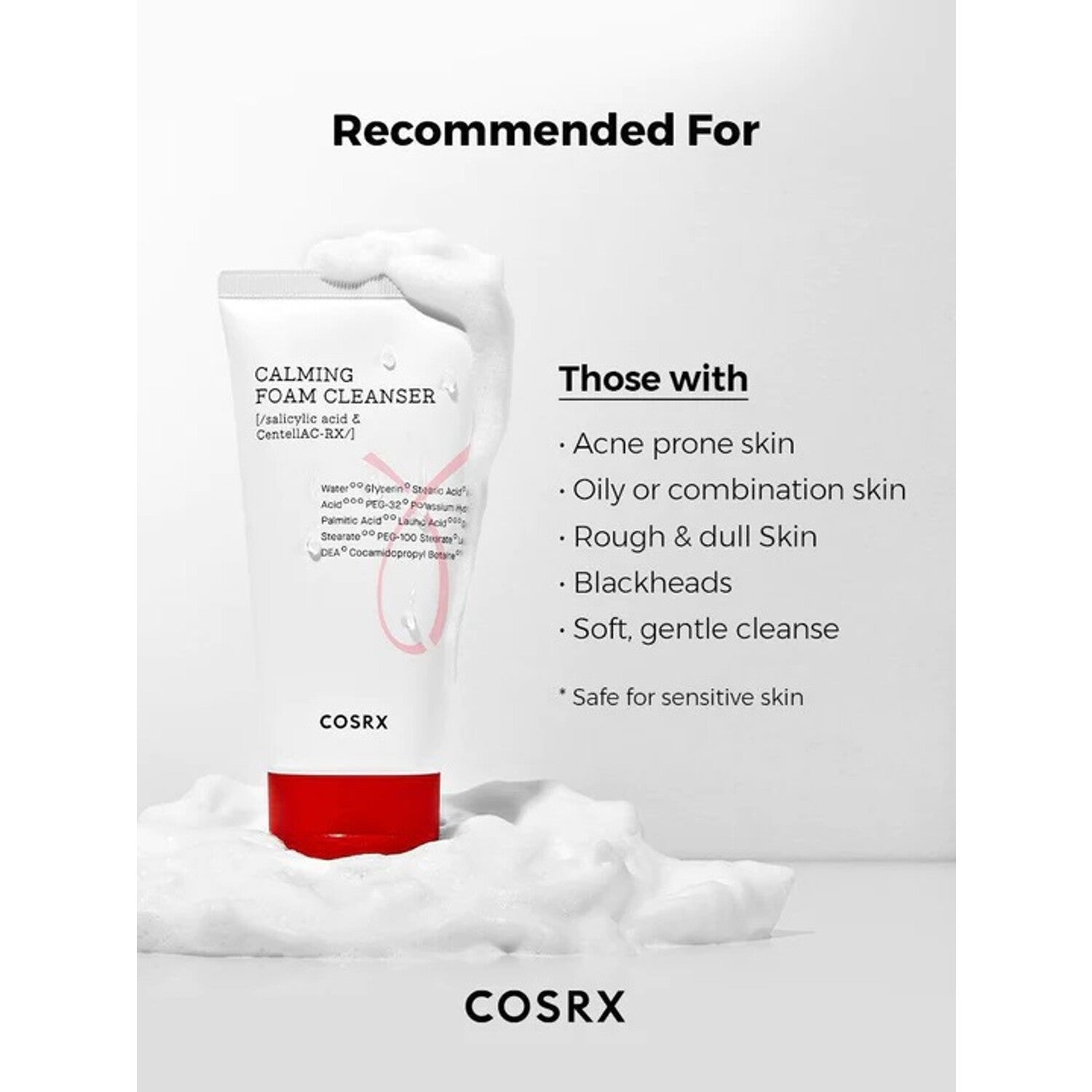 (Matthew) COSRX AC Collection Calming Foam Cleanser 150ml - DODOSKIN