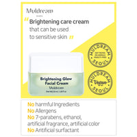 Crema facial brillo de brillo de muldream 50 ml