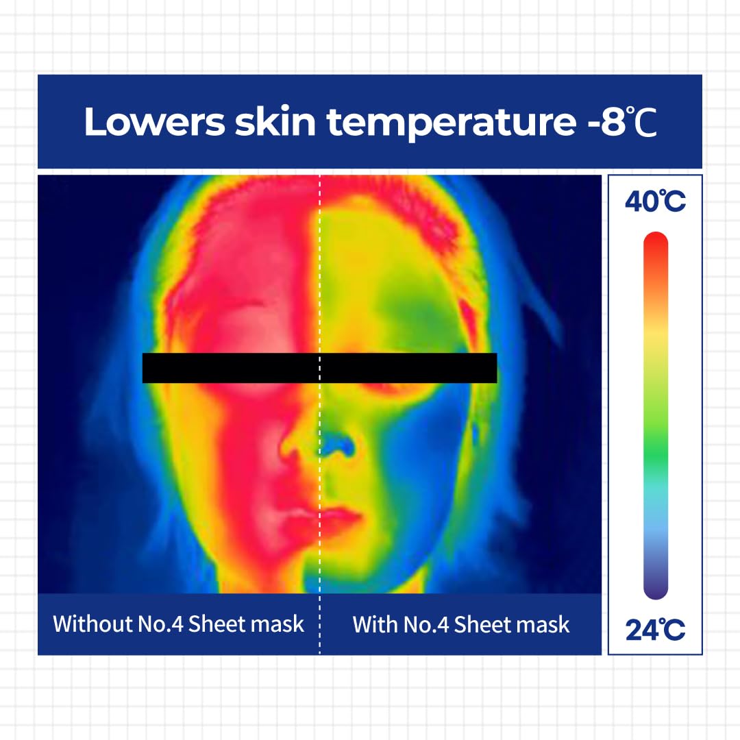 numbuzin No.4 Icy Soothing Sheet Mask 4ea - DODOSKIN