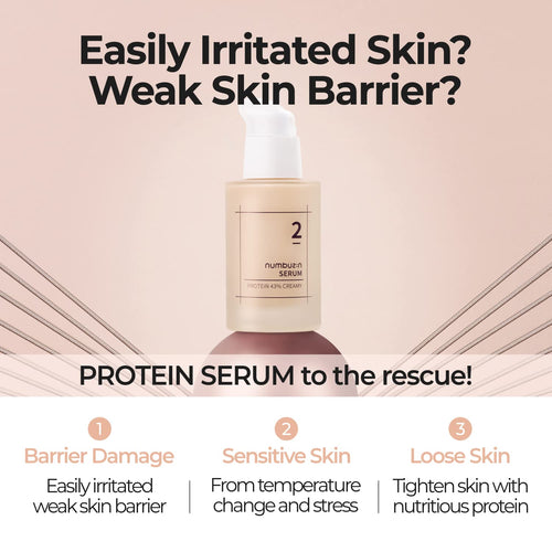 numbuzin No.2 Protein 43% Creamy Serum 50ml - DODOSKIN