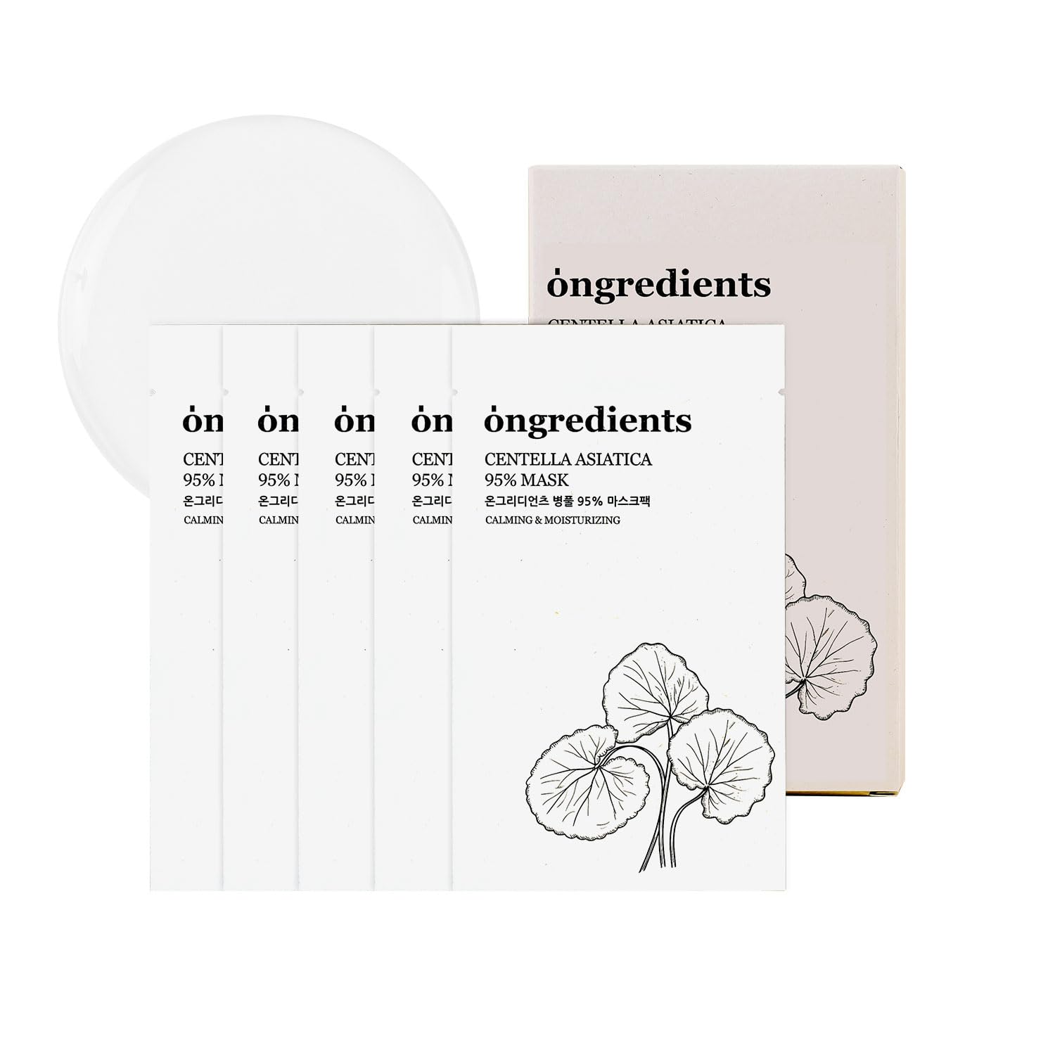 Ongredients Centella Asiatica 95% Mask 20g * 5ea