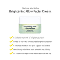 Crema facial brillo de brillo de muldream 50 ml