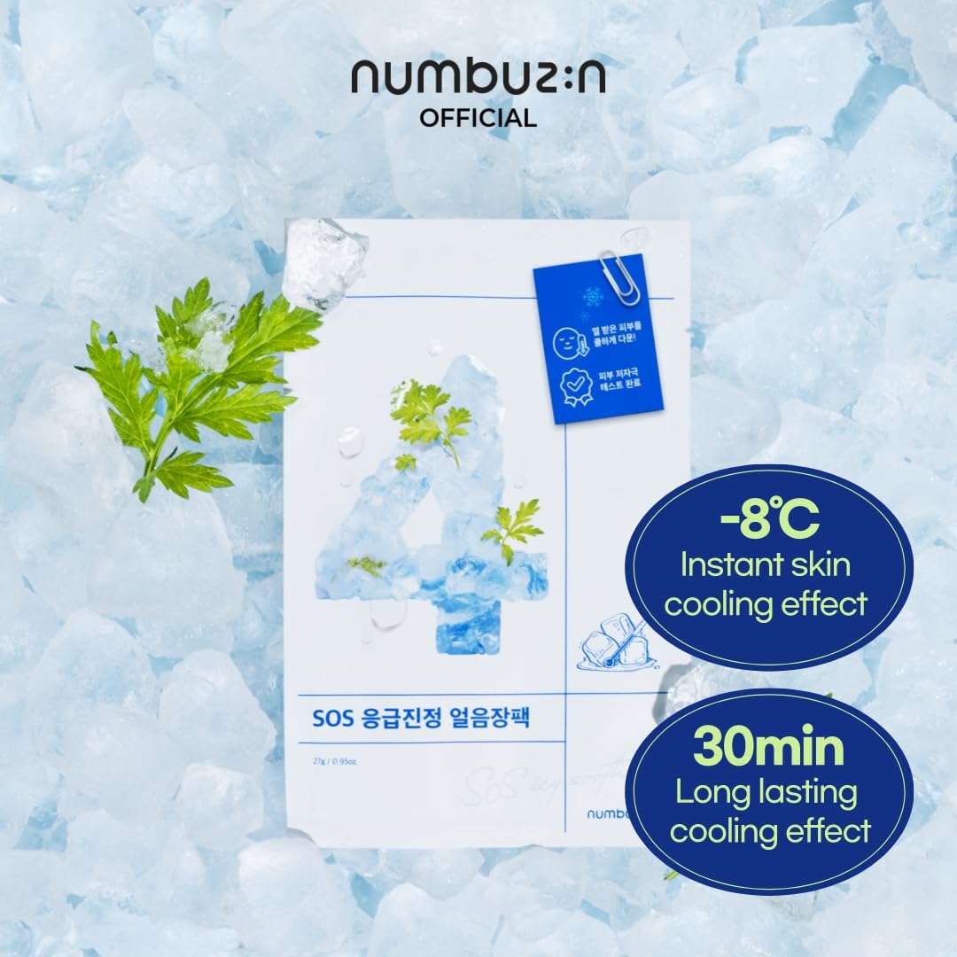 numbuzin No.4 Icy Soothing Sheet Mask 4ea - DODOSKIN