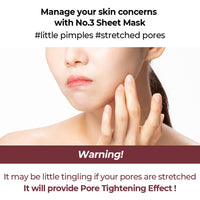 numbuzin No.3 Tingle-Pore Softening Sheet Mask 4ea - DODOSKIN