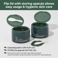 numbuzin No.3 Pore & Makeup Cleansing Balm with Green Tea and Charcoal 85g - DODOSKIN