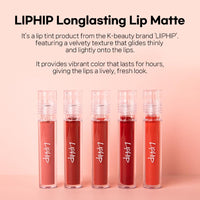 LIPHIP Long-Lasting Lip Matte Velvet Tint 4.5g 9 colors