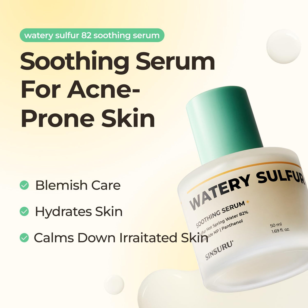 SINSURU Watery Sulfur Soothing Serum 50ml
