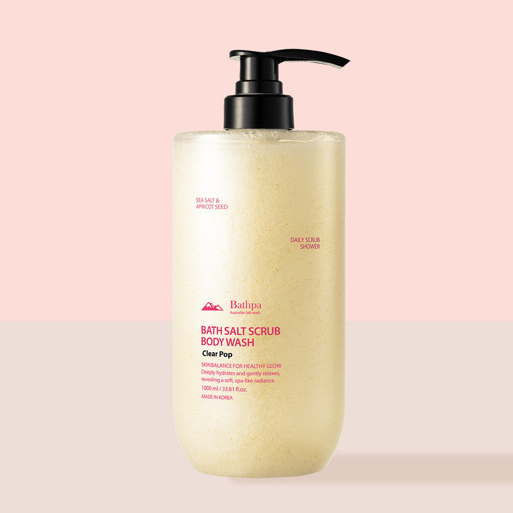 Bathpa Bath Salt Scrub Body Wash Clear Pop 1000ml