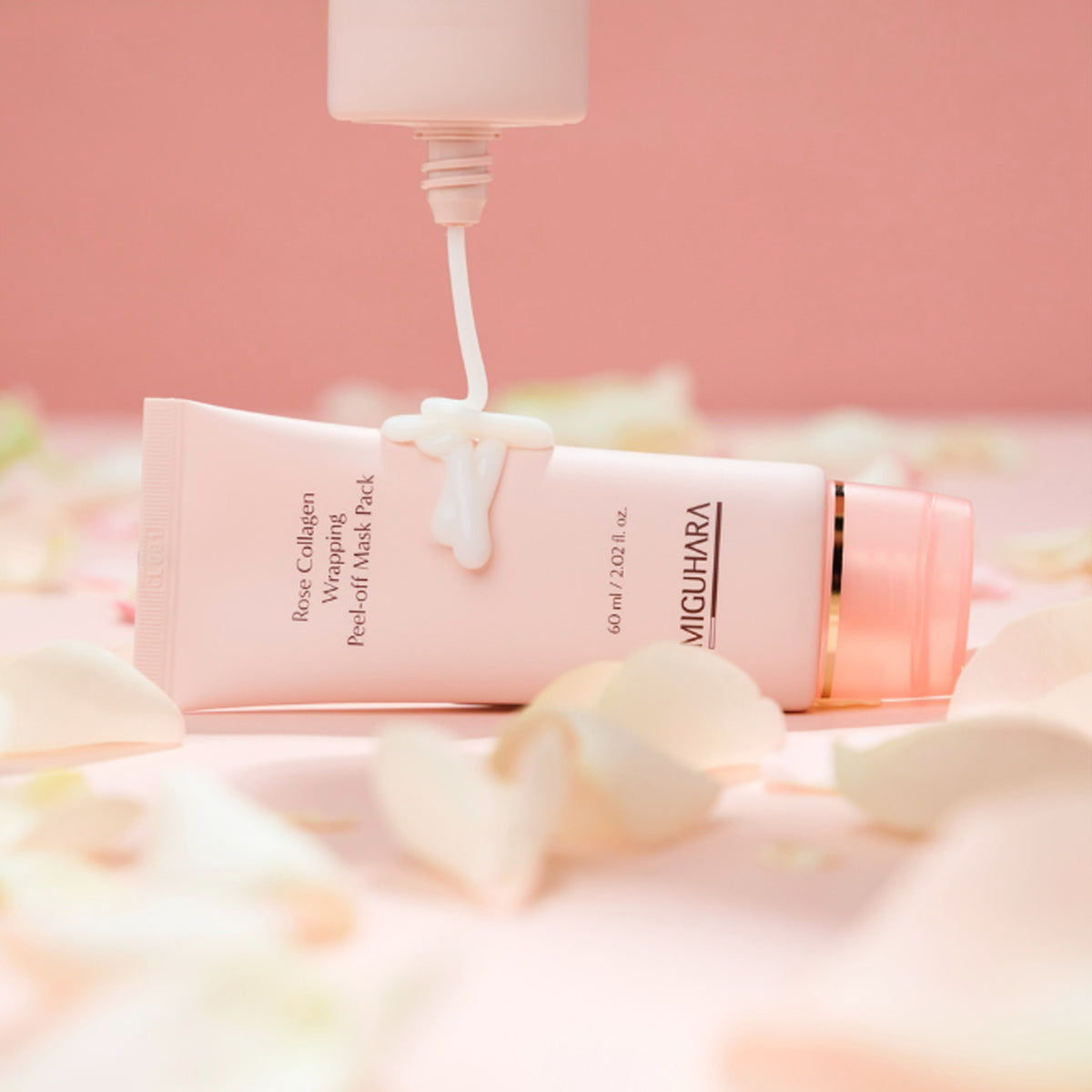 MIGUHARA Rose Collagen Wrapping Peel-off Mask Pack 60ml