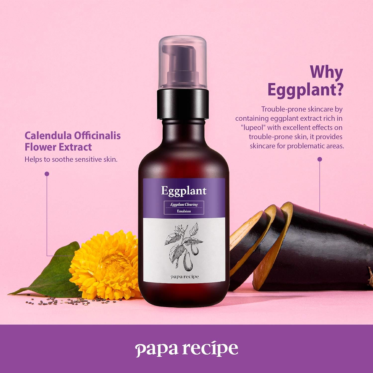 Papa Recipe Eggplant Clearing Emulsion 150ml - DODOSKIN