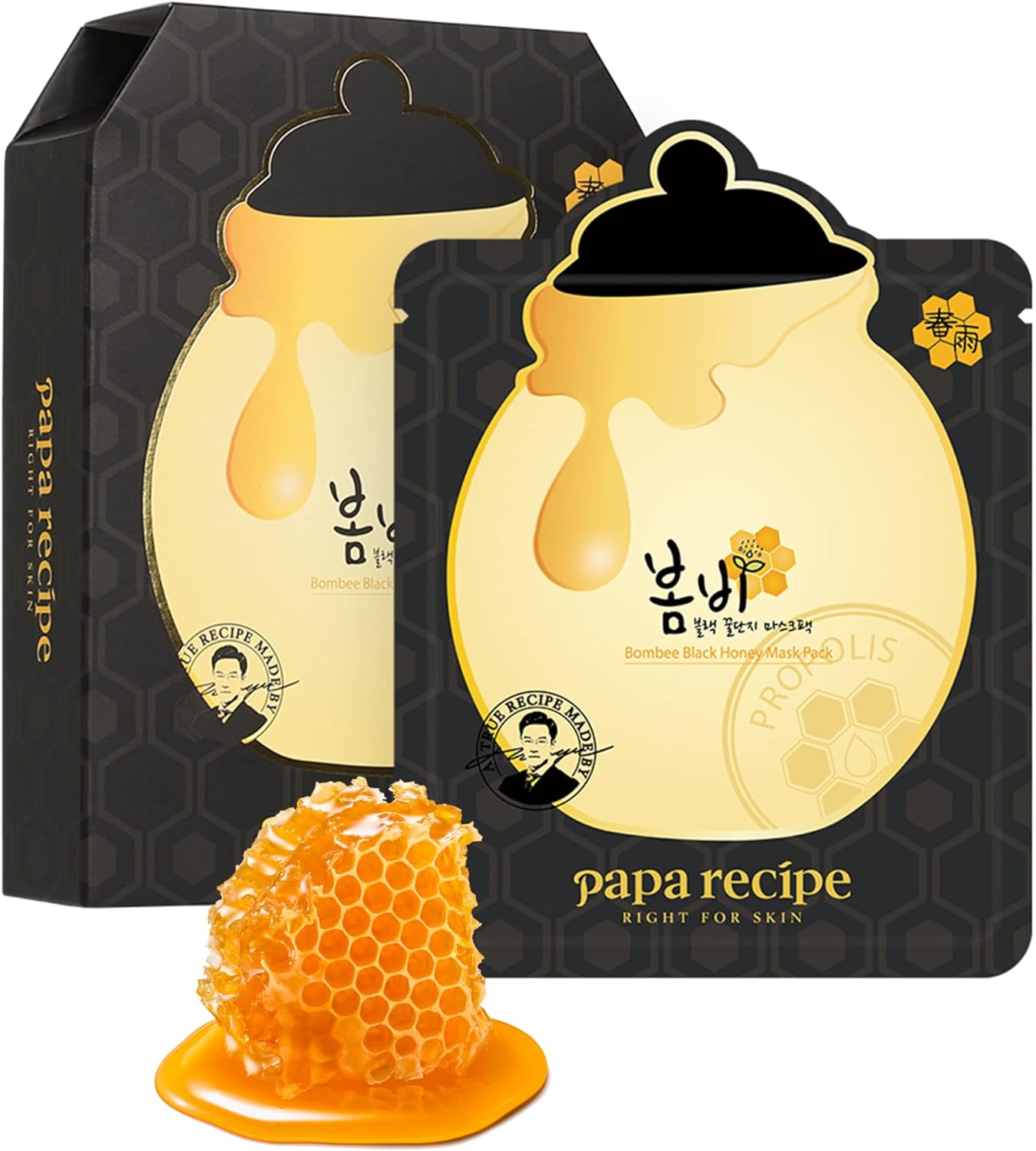 Papa Recipe Bombee Black Honey Mask 25g * 10ea - DODOSKIN