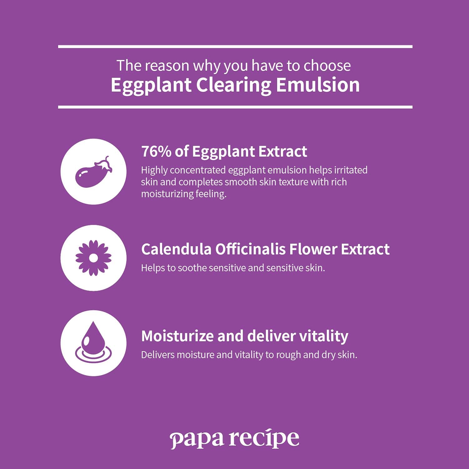 Papa Recipe Eggplant Clearing Emulsion 150ml - DODOSKIN