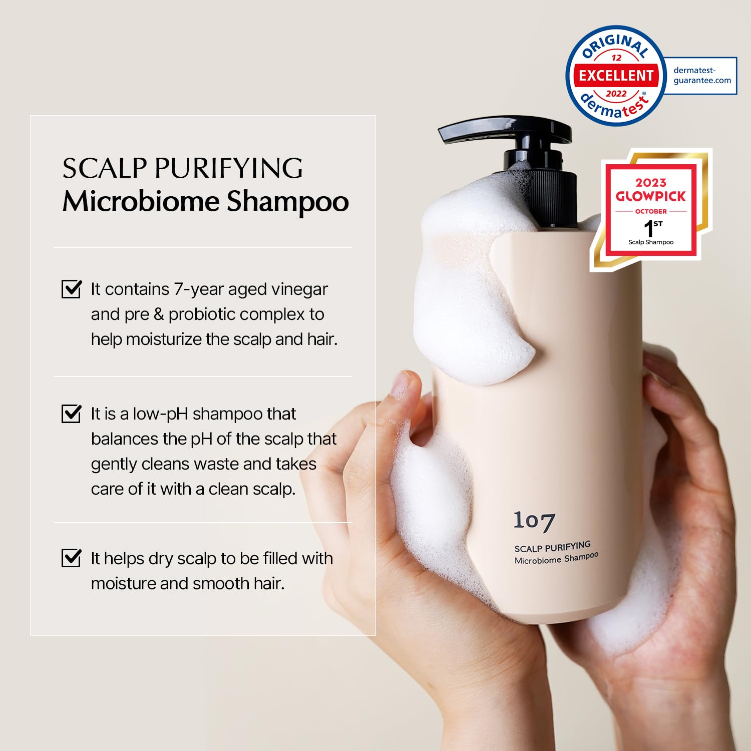 OneeeSeven Purificante para el cuero cabelludo Microbiome Shampoo 500ml