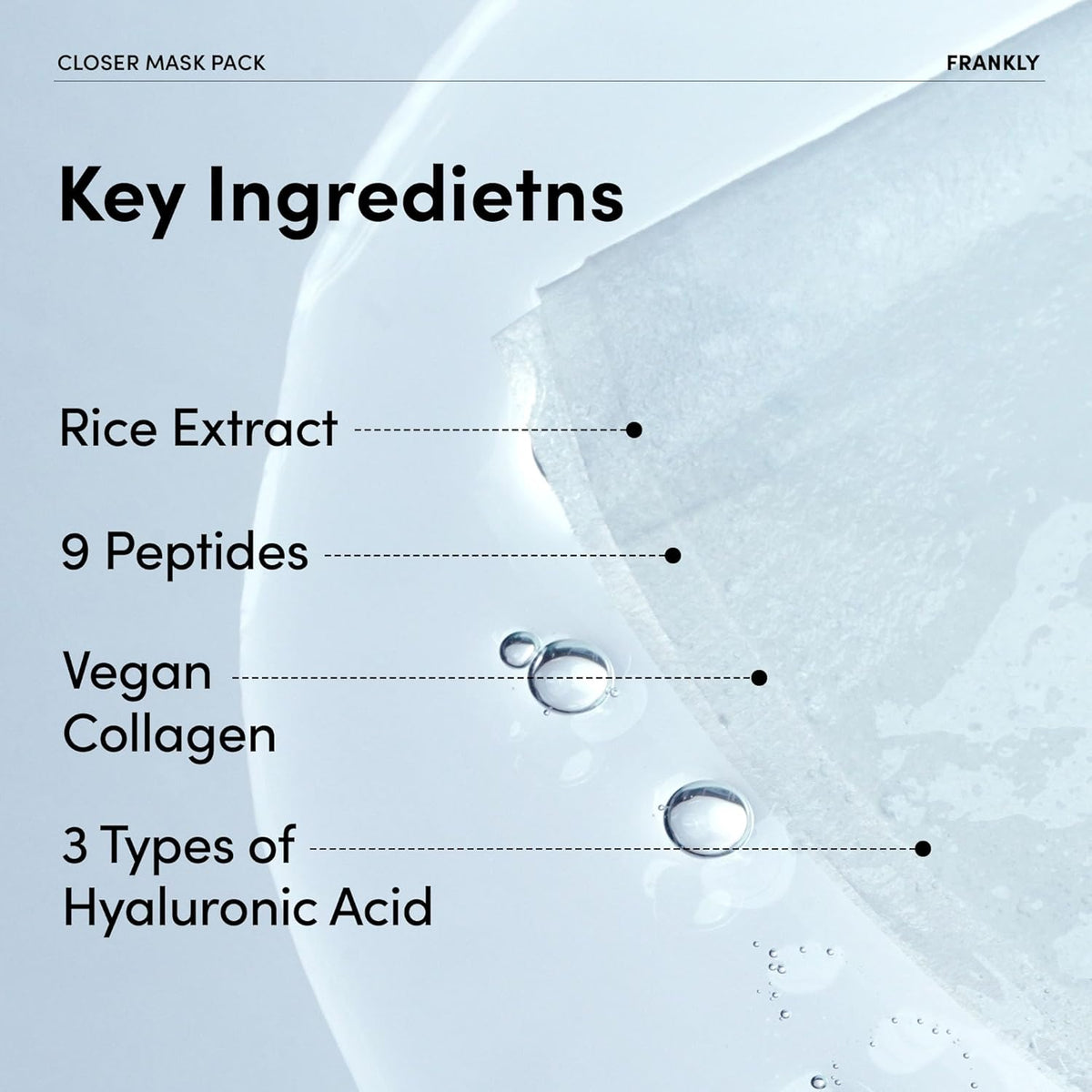 FRANKLY Closer Pore Minimizing Mask Pack 10ea