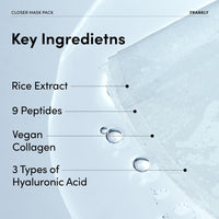 FRANKLY Closer Pore Minimizing Mask Pack 10ea