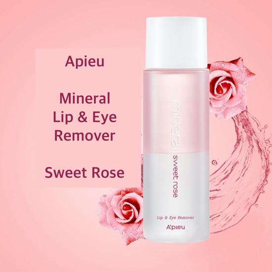 A'PIEU Mineral Lip & Eye Remover Sweet Rose 250ml - DODOSKIN