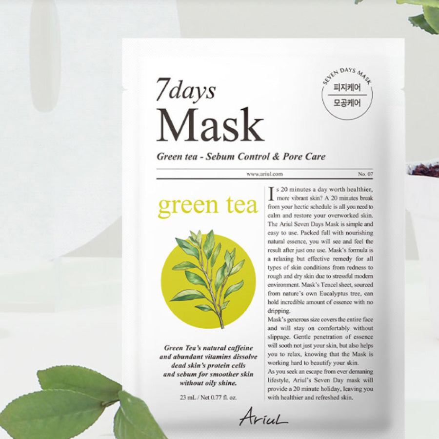 Ariul 7Days Mask Green Tea 10 Sheet