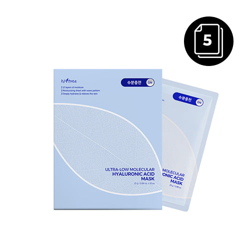 [ISNTREE] ULTRA-LOW MOLECULAR HYALURONIC ACID MASK 5ea - Dodoskin