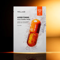 Wellage Hyper Toning Vita C Bubble Mask 25g x 5 Sheets