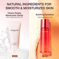 DONGINBI 1899 Single Essence EX 70ml & Cleansing Foam 50ml Special Set - Anti-Aging face essence with Korean Red Ginseng for Radiance and Repair - Dodoskin