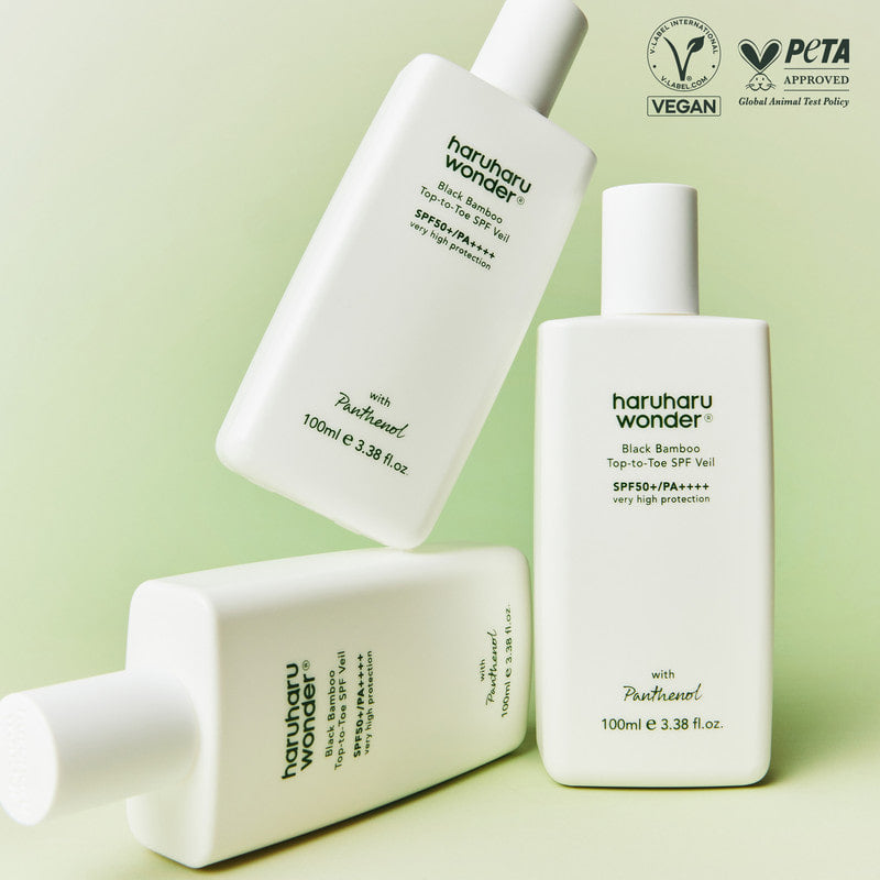 HARUHARU Black Bamboo Top-to-Toe SPF Veil 3.38 fl oz
