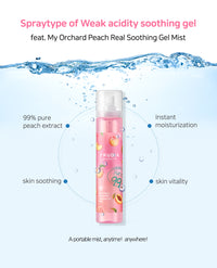 (Matthew) FRUDIA My Orchard Peach Real Soothing Gel Mist 125ml - DODOSKIN