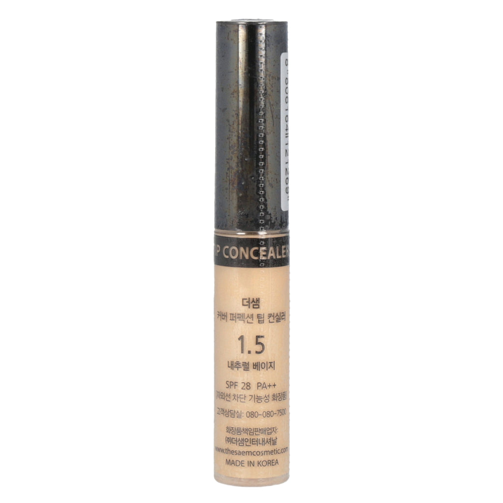 [Expiration imminen] the SAEM Cover Perfection Tip Concealer 6.5g #1.5 Natural Beige