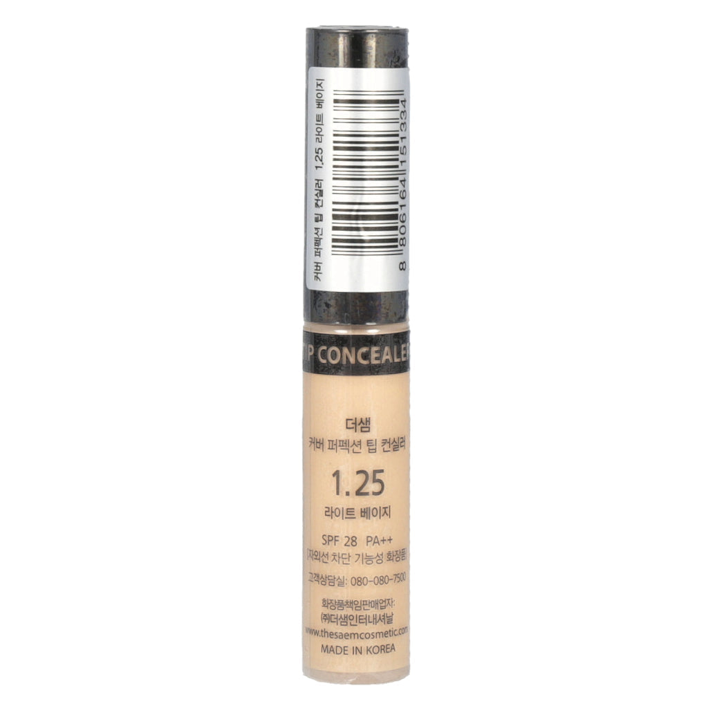 [Expiration imminen] the SAEM Cover Perfection Tip Concealer 6.5g #1.25 Light Beige