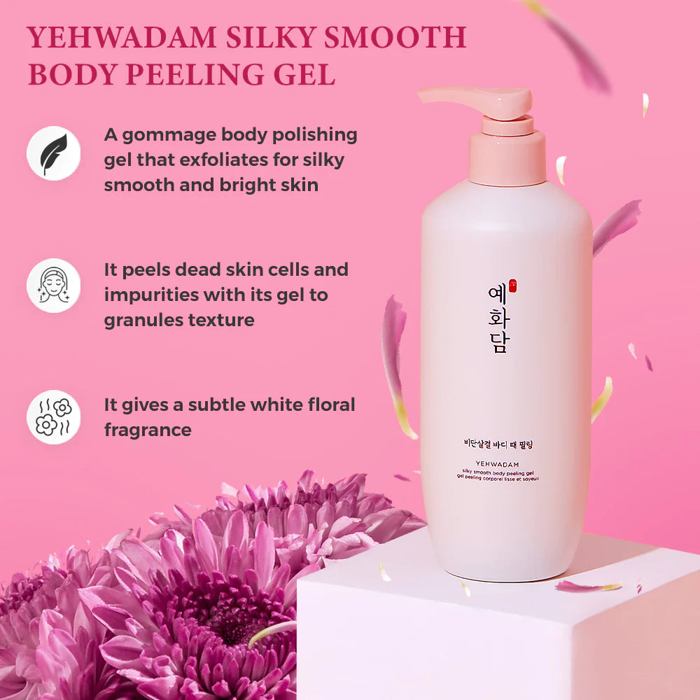 (Mhark) The Face Shop Yehwadam Silky Smooth Body Peeling Gel 300ml - DODOSKIN