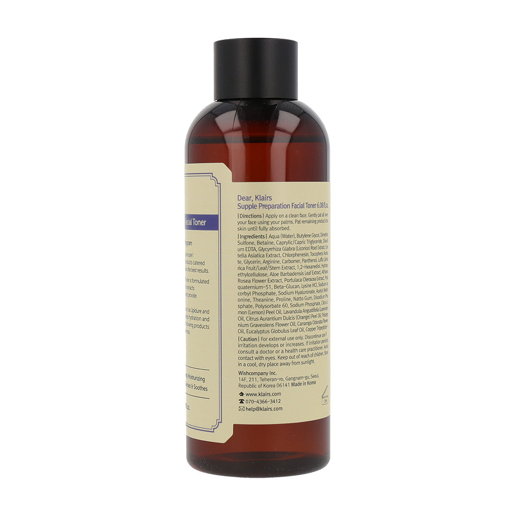 [Expiration imminen] dear, klairs Supple Preparation Facial Toner 180ml