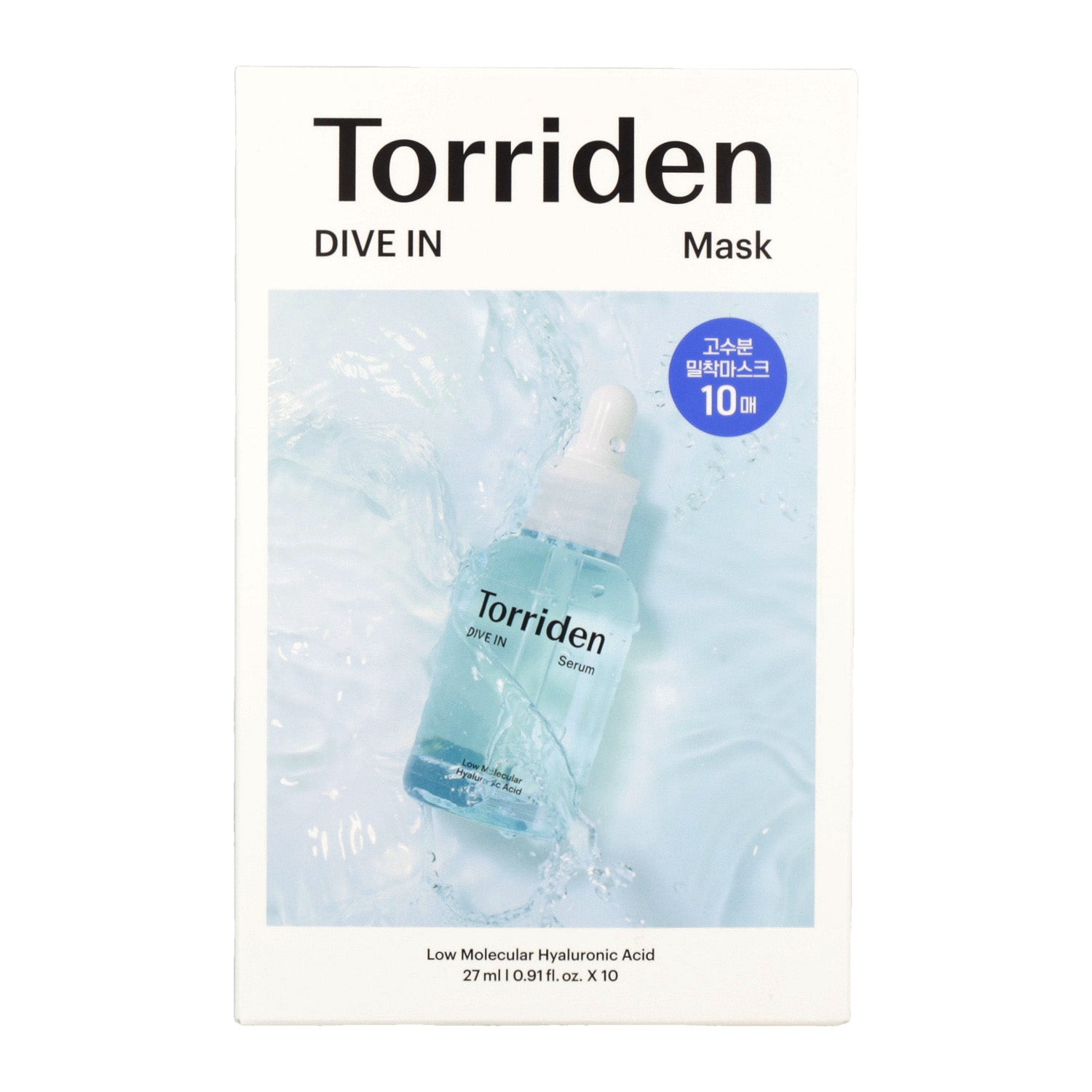 Torriden DIVE-IN Low Molecule Hyaluronic Acid Mask 27ml*10ea - DODOSKIN