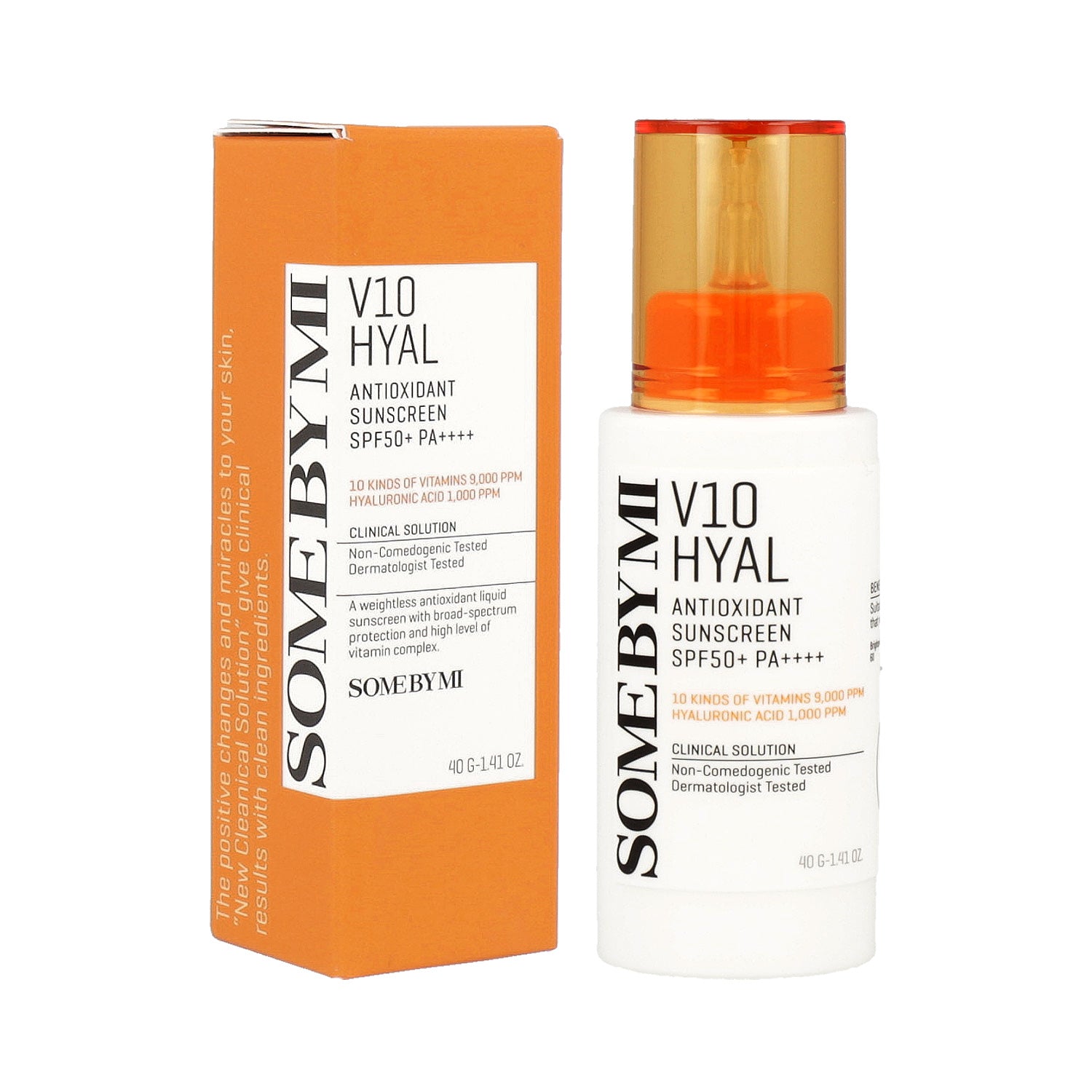 SOME BY MI V10 Hyal Antioxidant Sunscreen 40ml SPF50+ PA++++ - DODOSKIN