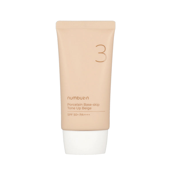 numbuzin No.3 Porcelain Base-skip Tone Up Beige SPF50+ PA+++ 50ml - DODOSKIN