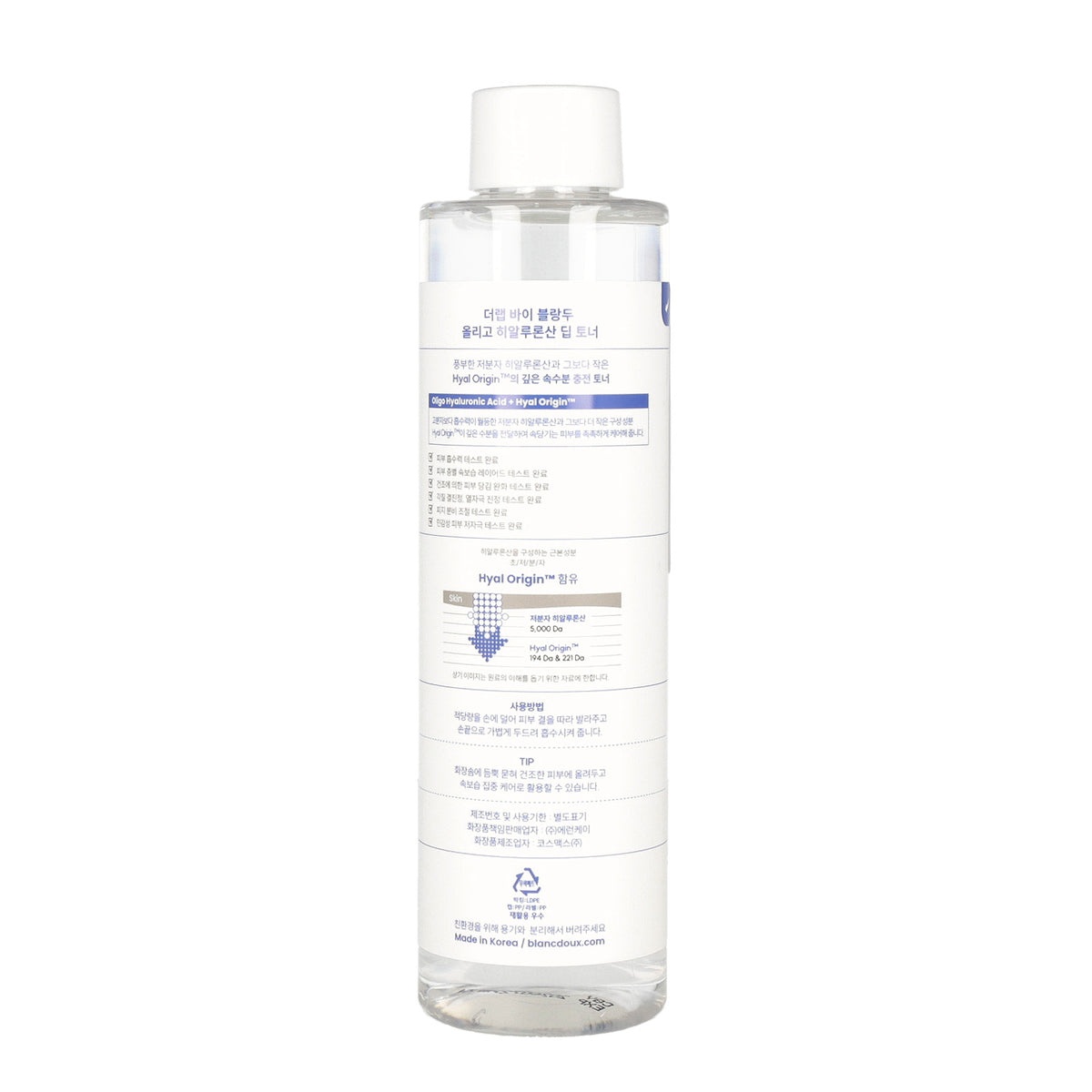 THE LAB by blanc doux Oligo Hyaluronic Acid Deep Toner 200ml - DODOSKIN