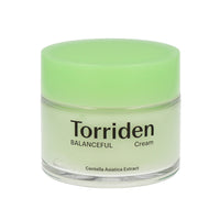 "Torriden Balanceful Cica Cream: Soothes and repairs skin with calming Cica extract for a balanced, healthy complexion."