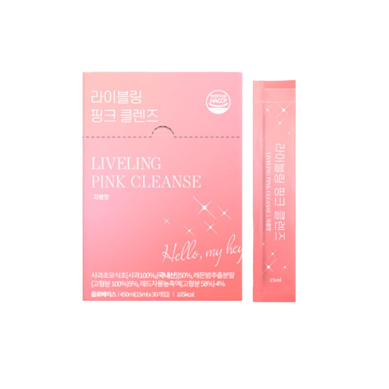 FULLight Liveling Pink Cleanse 1Box (15ml x 30ea) - Grapefruit Flavor - DODOSKIN