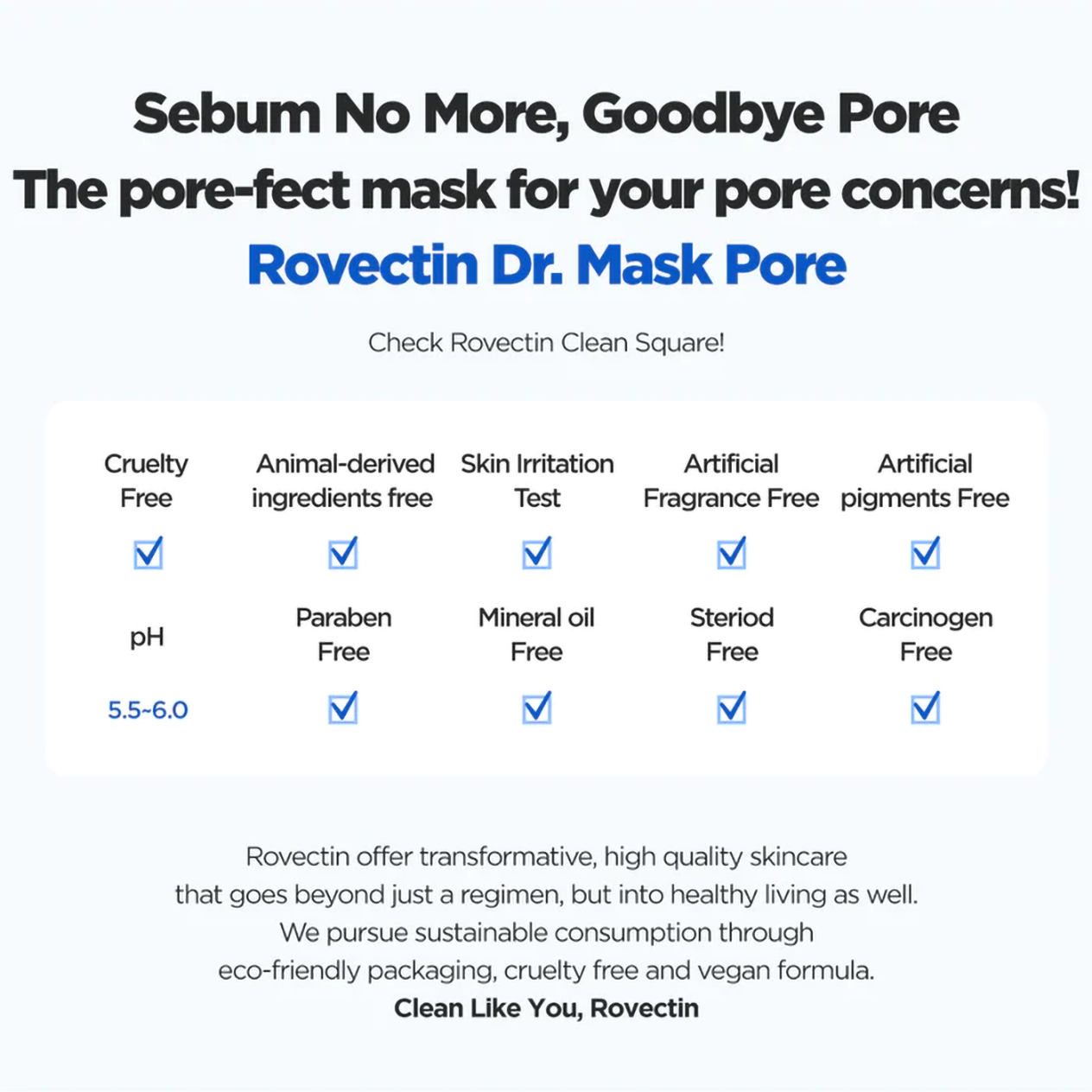 Rovectin Skin Essentials Dr. Mask Pore 25ml * 5ea - DODOSKIN