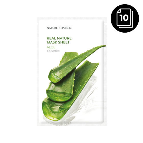 [NATURE REPUBLIC] Real Nature Mask Sheet Aloe 10ea - Dodoskin