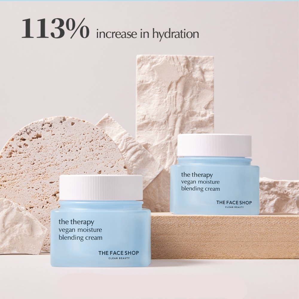 (KNEW) THE FACE SHOP The Therapy Vegan Moisture Blending Cream 60ml - DODOSKIN